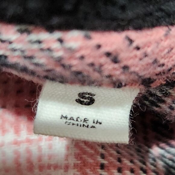 Pacsun Hoodie Sweater For Women Size Small Pink Front Buttons - Picture 9 of 11